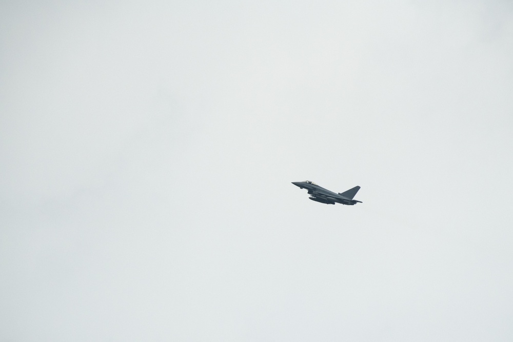 Eurofighters Strafe Targets in Grafenwoehr Training Area