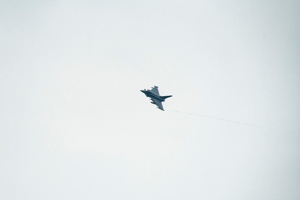 Eurofighters Strafe Targets in Grafenwoehr Training Area