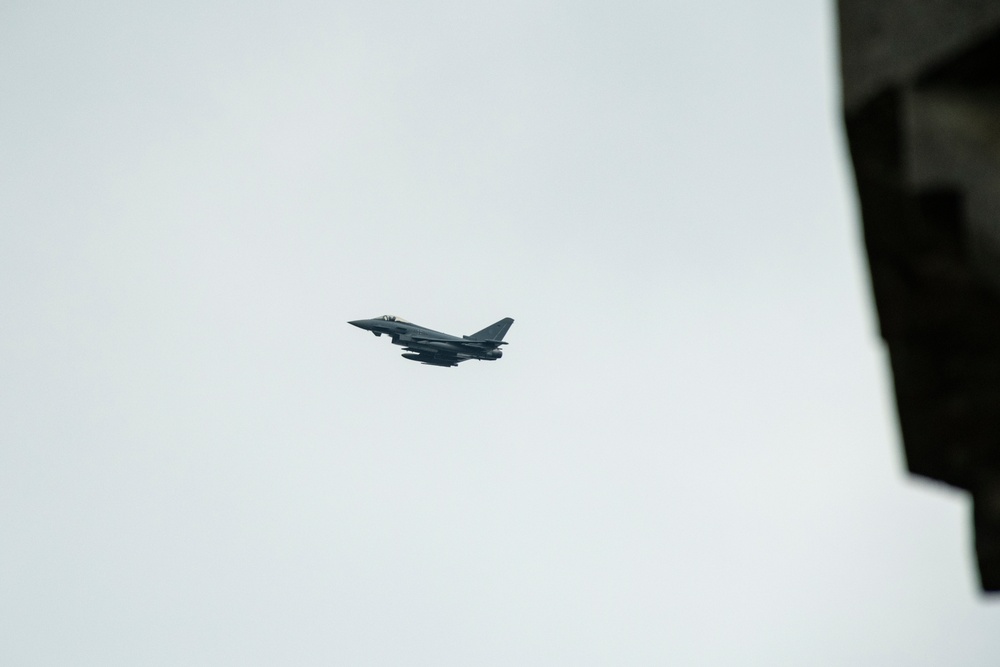 Eurofighters Strafe Targets in Grafenwoehr Training Area