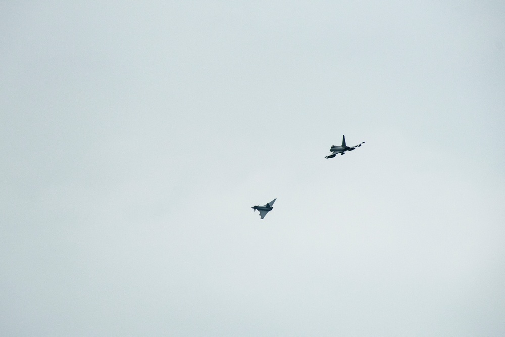 Eurofighters Strafe Targets in Grafenwoehr Training Area