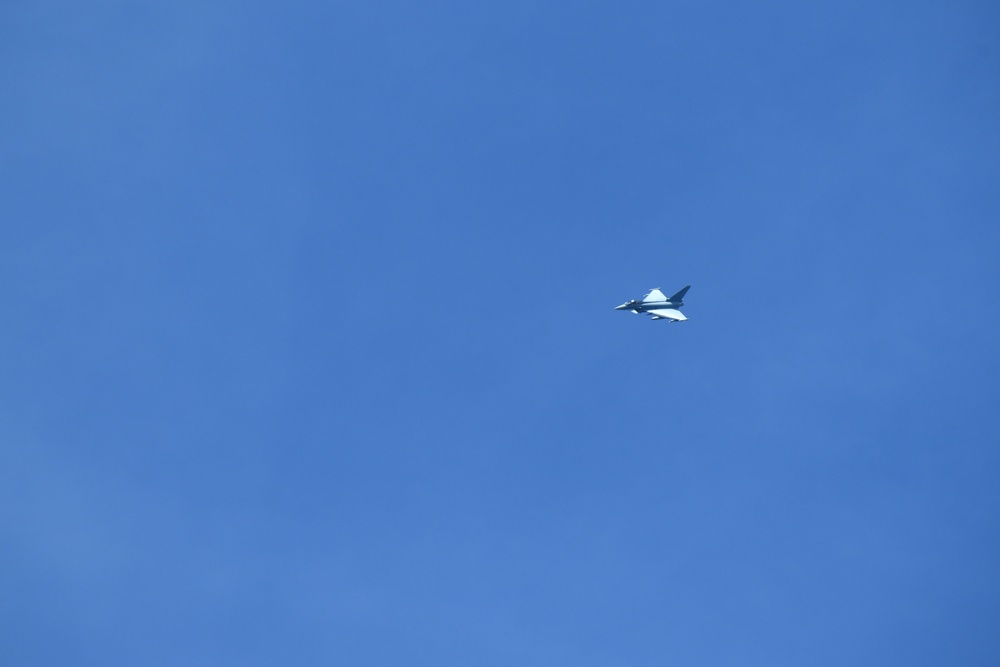 Eurofighters Strafe Targets in Grafenwoehr Training Area