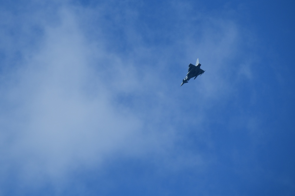 Eurofighters Strafe Targets in Grafenwoehr Training Area