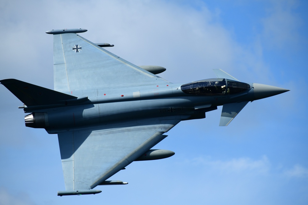 Eurofighters Strafe Targets in Grafenwoehr Training Area