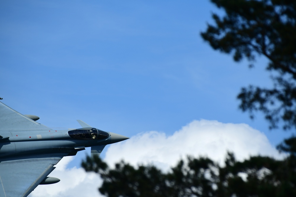 Eurofighters Strafe Targets in Grafenwoehr Training Area