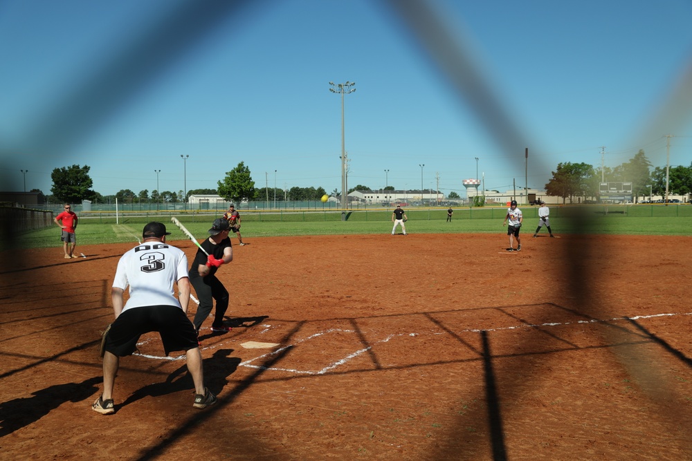 101st Airborne Division (Air Assault) Soldiers participate in sporting events.