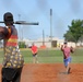 101st Airborne Division (Air Assault) Soldiers participate in softball event.