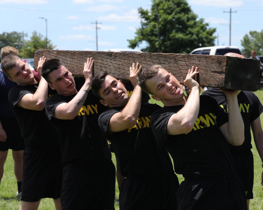 101st Airborne Division (Air Assault) Soldiers participate in sporting events.