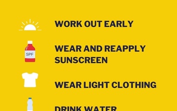 Exercise safely outdoors during summer months