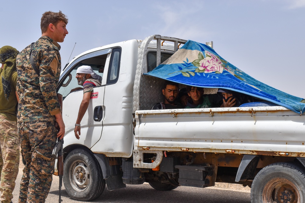 SDF Conducts Patrol in Syria