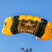 Parachutist on Army Golden Knights makes jump