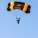 Parachutist on Army Golden Knights makes jump