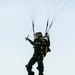 Parachutist on Army Golden Knights makes jump