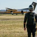 Army Golden Knights Parachutist prepares for jump