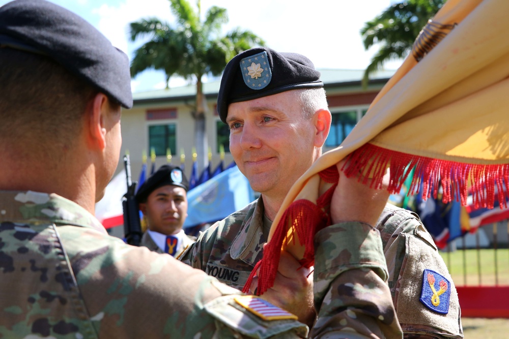 Support Battalion, 196th Infantry Brigade holds a Change of Command Ceremony