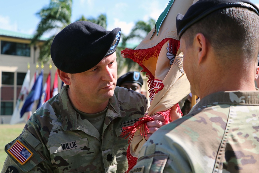 Support Battalion, 196th Infantry Brigade holds a Change of Command Ceremony