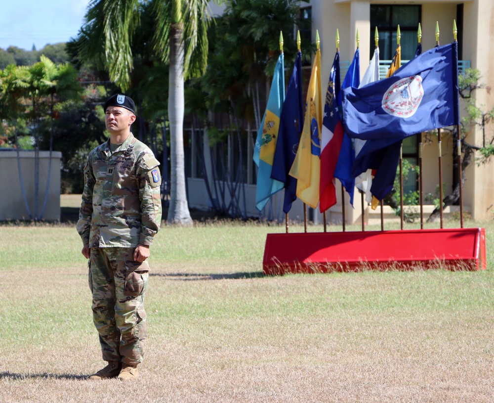 Support Battalion, 196th Infantry Brigade holds a Change of Command Ceremony