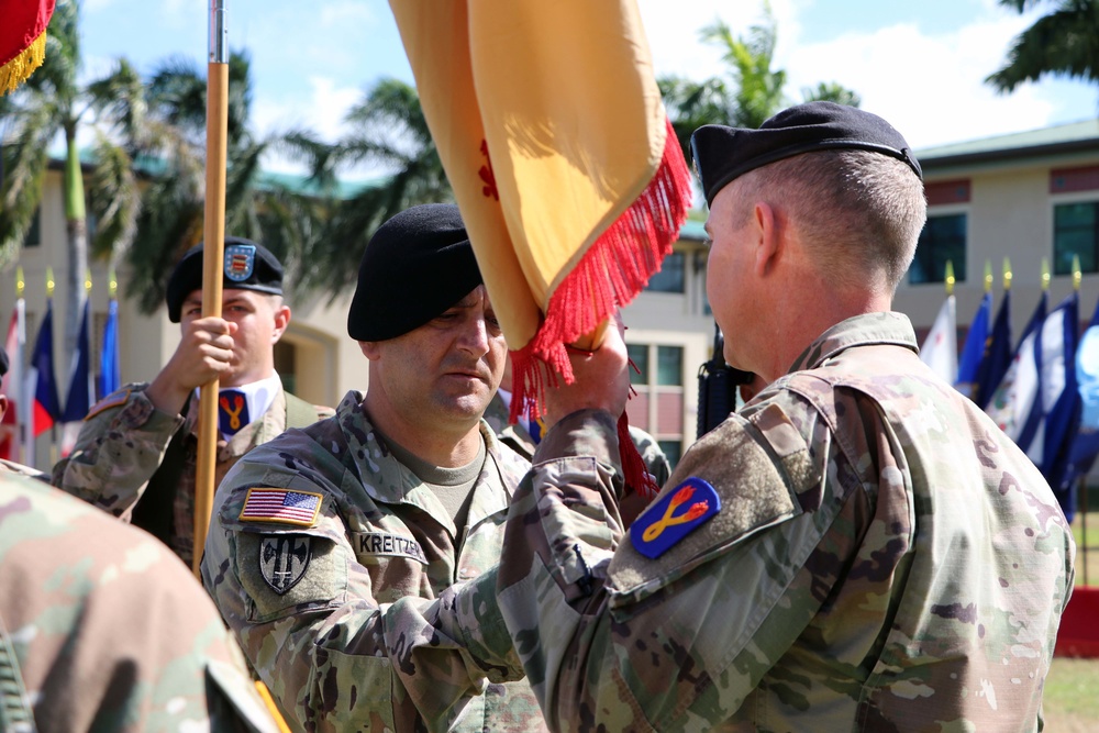 Support Battalion, 196th Infantry Brigade holds a Change of Command Ceremony