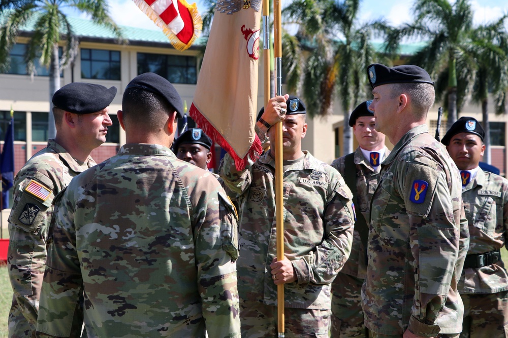 Support Battalion, 196th Infantry Brigade holds a Change of Command Ceremony