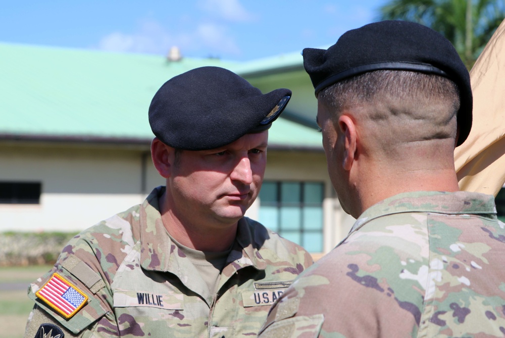 Support Battalion, 196th Infantry Brigade holds a Change of Command Ceremony