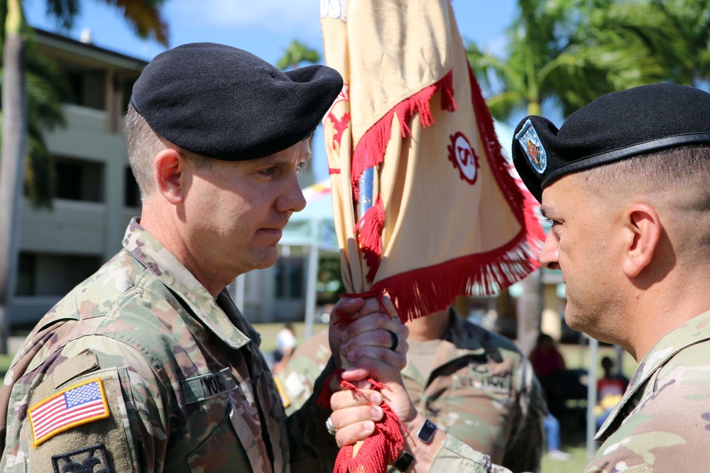 Support Battalion, 196th Infantry Brigade holds a Change of Command Ceremony