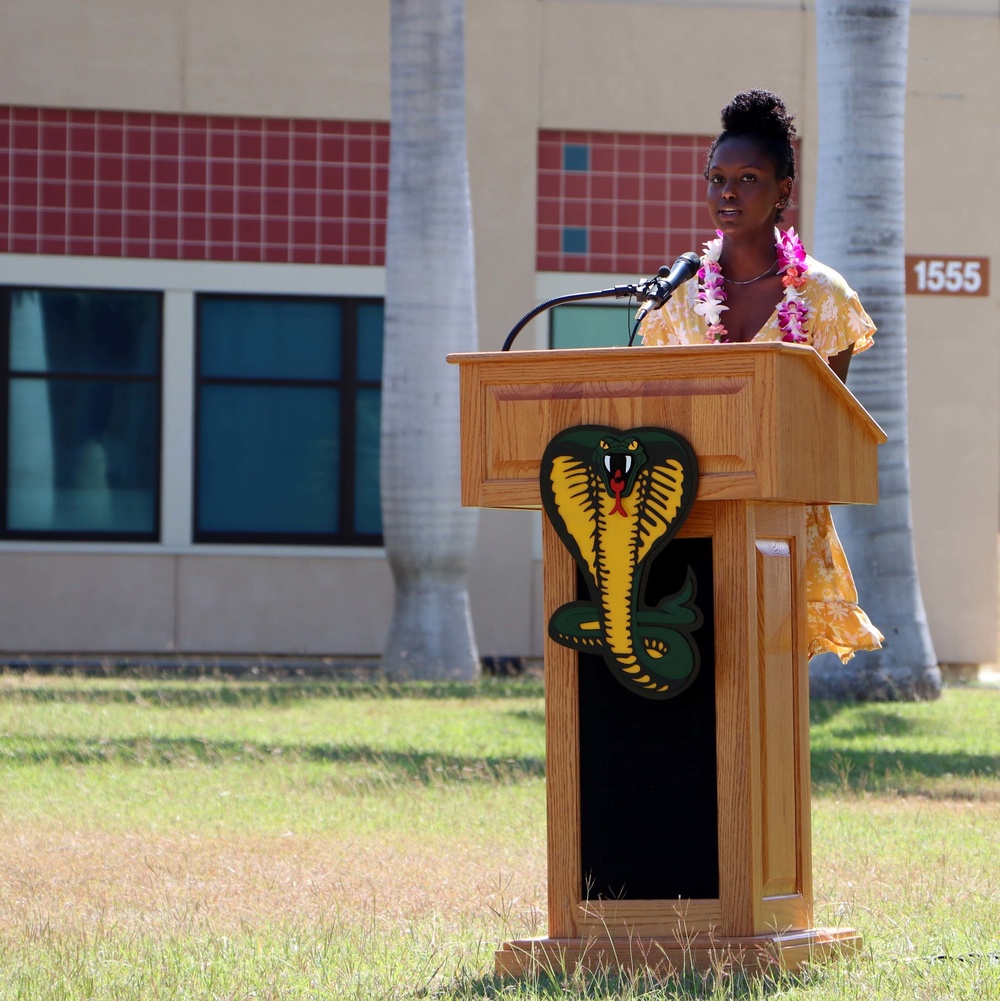 Support Battalion, 196th Infantry Brigade holds a Change of Command Ceremony