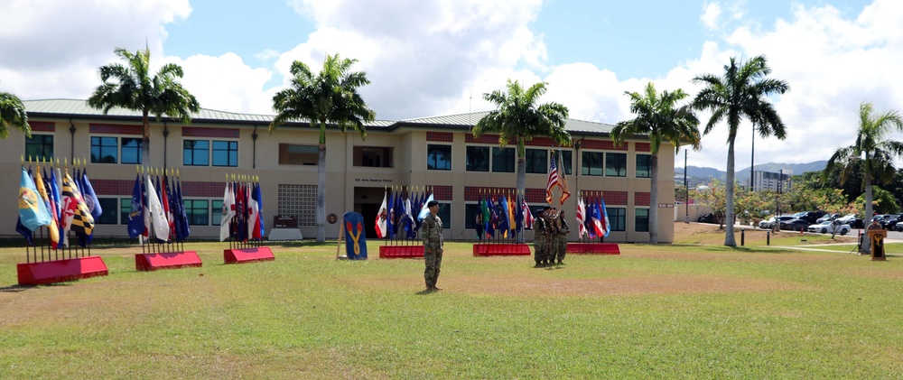 Support Battalion, 196th Infantry Brigade holds a Change of Command Ceremony