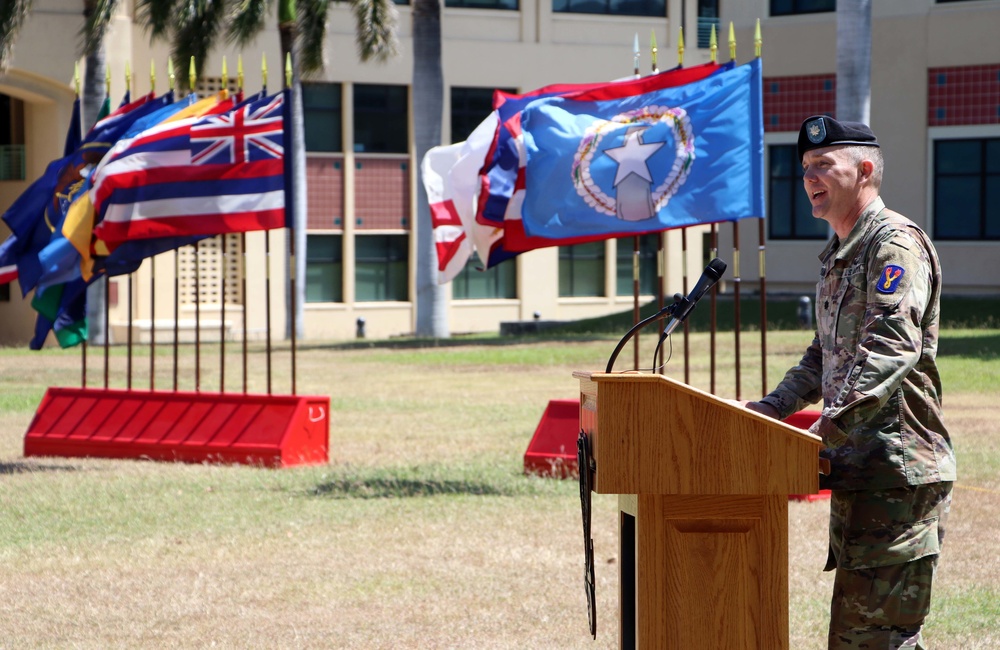 Support Battalion, 196th Infantry Brigade holds a Change of Command Ceremony