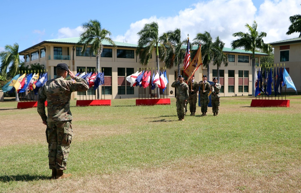 Support Battalion, 196th Infantry Brigade holds a Change of Command Ceremony