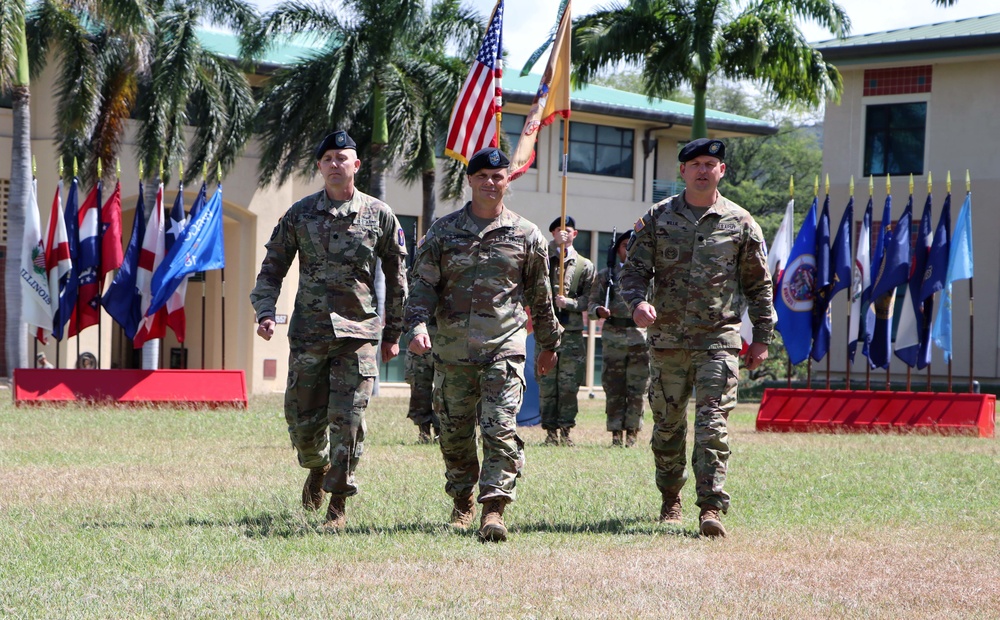 Support Battalion, 196th Infantry Brigade holds a Change of Command Ceremony