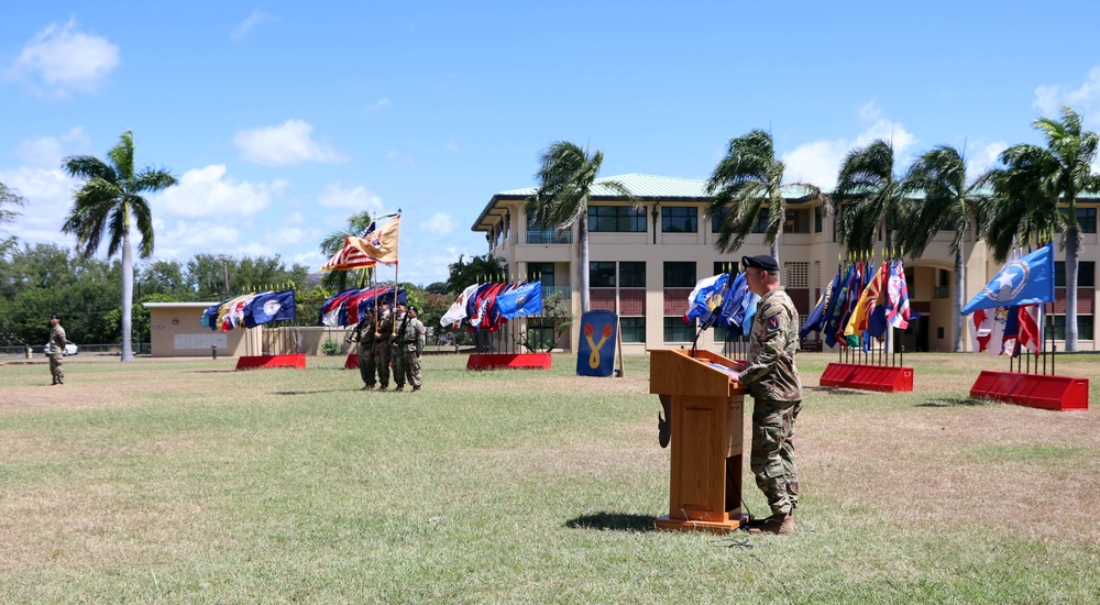 Support Battalion, 196th Infantry Brigade holds a Change of Command Ceremony