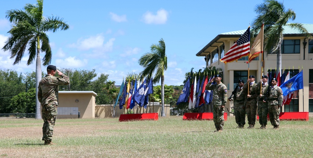 Support Battalion, 196th Infantry Brigade holds a Change of Command Ceremony