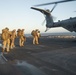 11th MEU Reconnaissance Marines load UTV onto CH-53E Aircraft