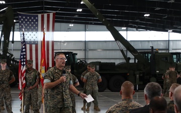 First Change of Command at Marine Force Storage Command