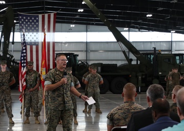 First Change of Command at Marine Force Storage Command