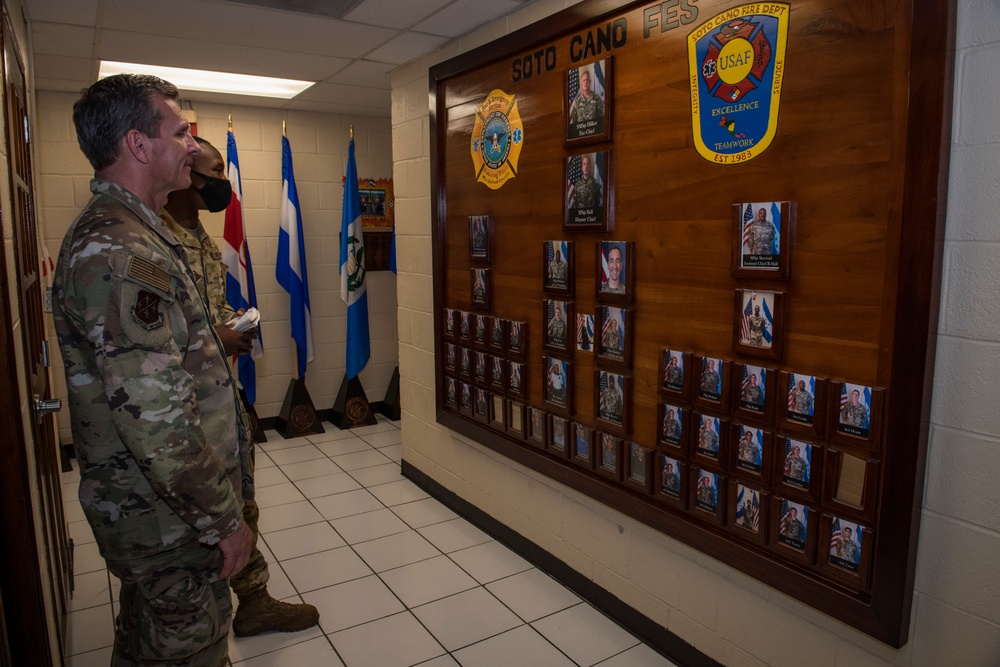 AFSOUTH Commander visits 612th ABS at Soto Cano AB, Honduras