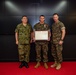 U.S. Marine awarded by JGSDF Major General Tarumi