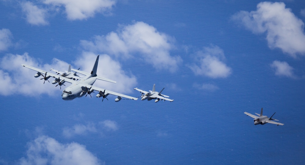 VMFA-323 and VMGR-352 Conduct Refueling Operations