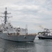 USS Mustin Departs From Yokosuka