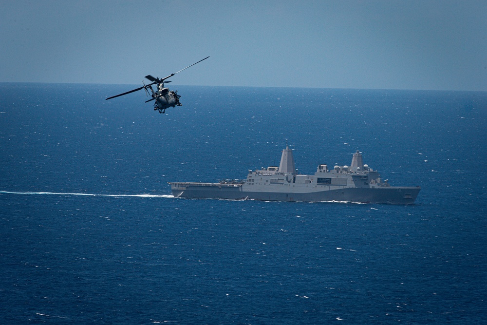 U.S. Marines conduct a Maritime Interdiction Operation training exercise aboard USS Germantown