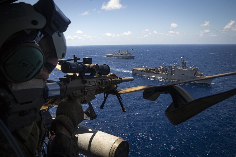 U.S. Marines conduct a Maritime Interdiction Operation training exercise aboard USS Germantown