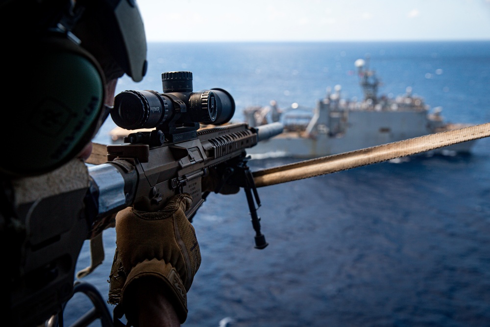 U.S. Marines conduct a Maritime Interdiction Operation training exercise aboard USS Germantown