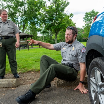 Park rangers endure SPEARs and pepper spray to earn badge