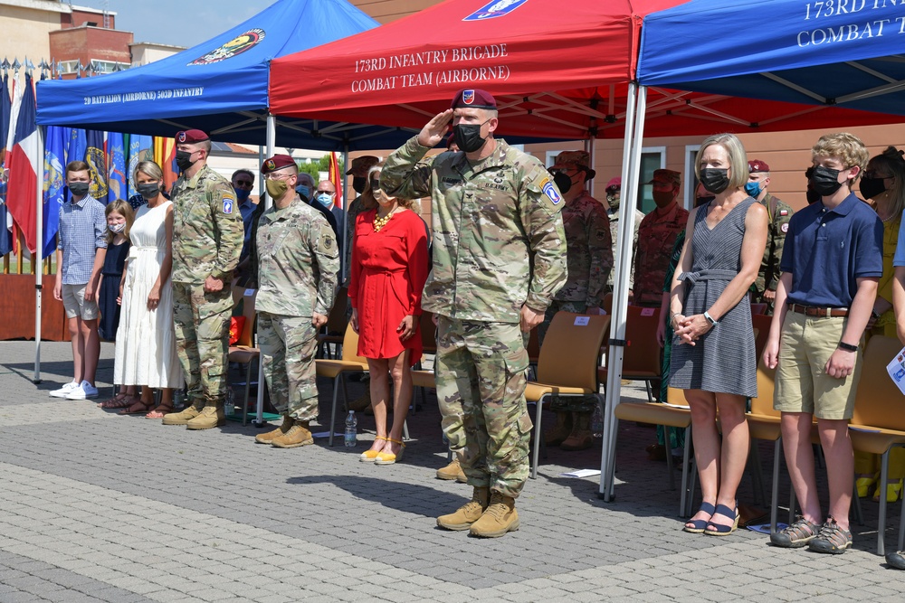 173rd Airborne Brigade Change of Command Ceremony, June 24, 2021