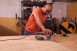 Leaving Your Mark: 1st Cavalry Division Soldier Assists Brigade Through Woodwork