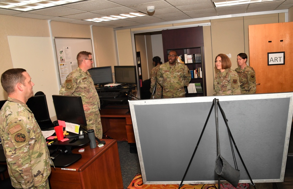 Lt. Gen. Mary O’Brien visits 363d ISR Wing
