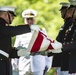 Military Funeral Honors are Conducted for U.S. Marine Corps 1st Lt. John Warner in Section 4