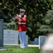 Military Funeral Honors are Conducted for U.S. Marine Corps 1st Lt. John Warner in Section 4