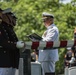 Military Funeral Honors are Conducted for U.S. Marine Corps 1st Lt. John Warner in Section 4