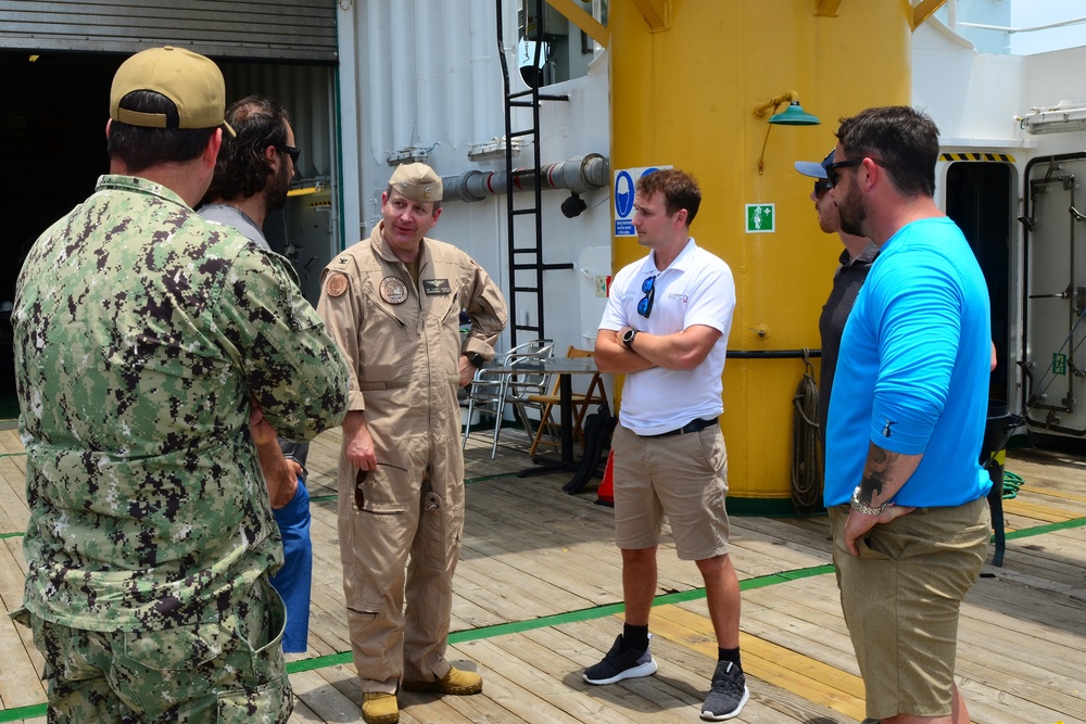 NAS Pensacola Leadership Visits Crew of SD Victoria