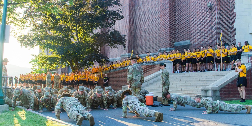 Cadet cadre learn value of teamwork during First 100 Yards demo